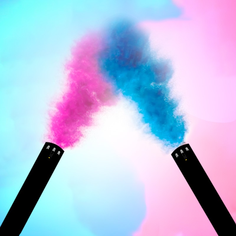 Cañón de humo azul Gender Reveal 30cm
