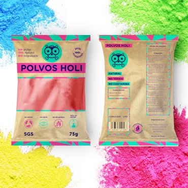 Bolsas Polvos Holi 75 Gramos